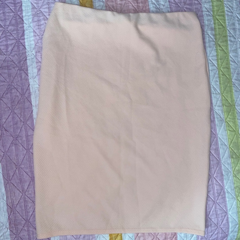 Baby Pink Pencil Skirt